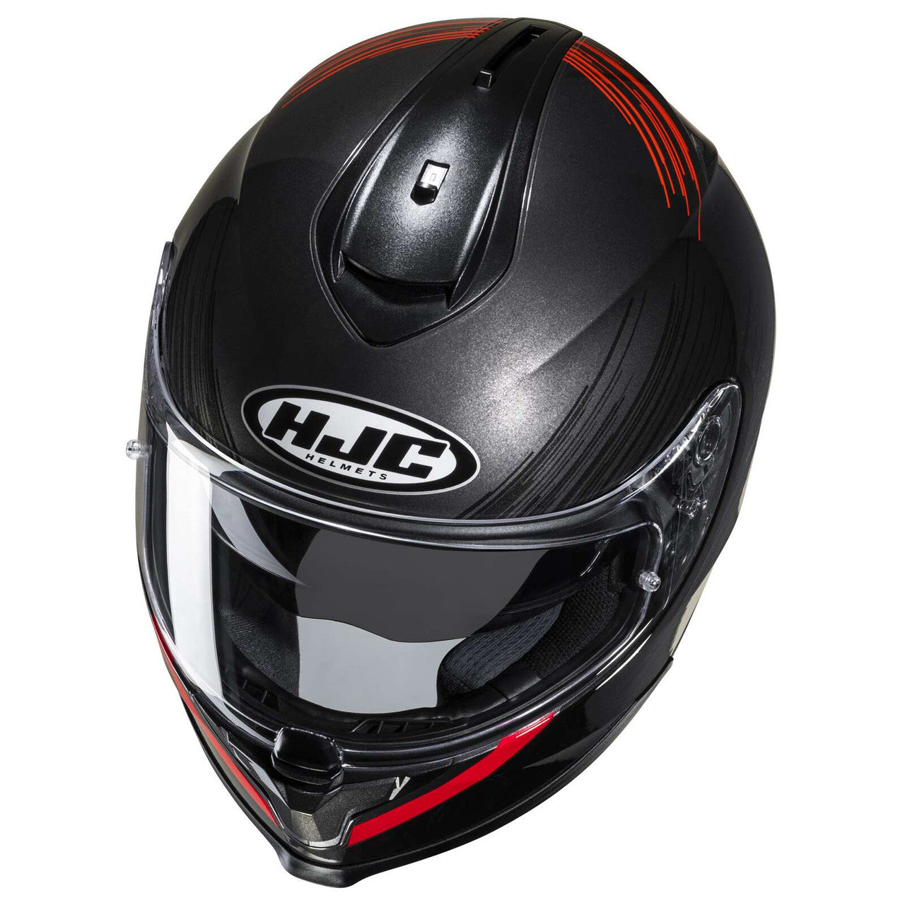 HJC-C70-Sway-Full-Face-Motorcycle-Helmet-Black-Red-top-view