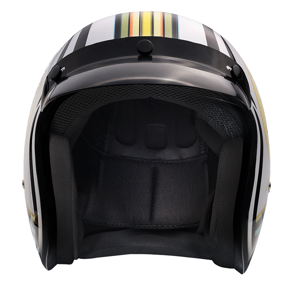 Daytona-Cruiser-Lightning-Open-Face-Motorcycle-Helmet-front-view