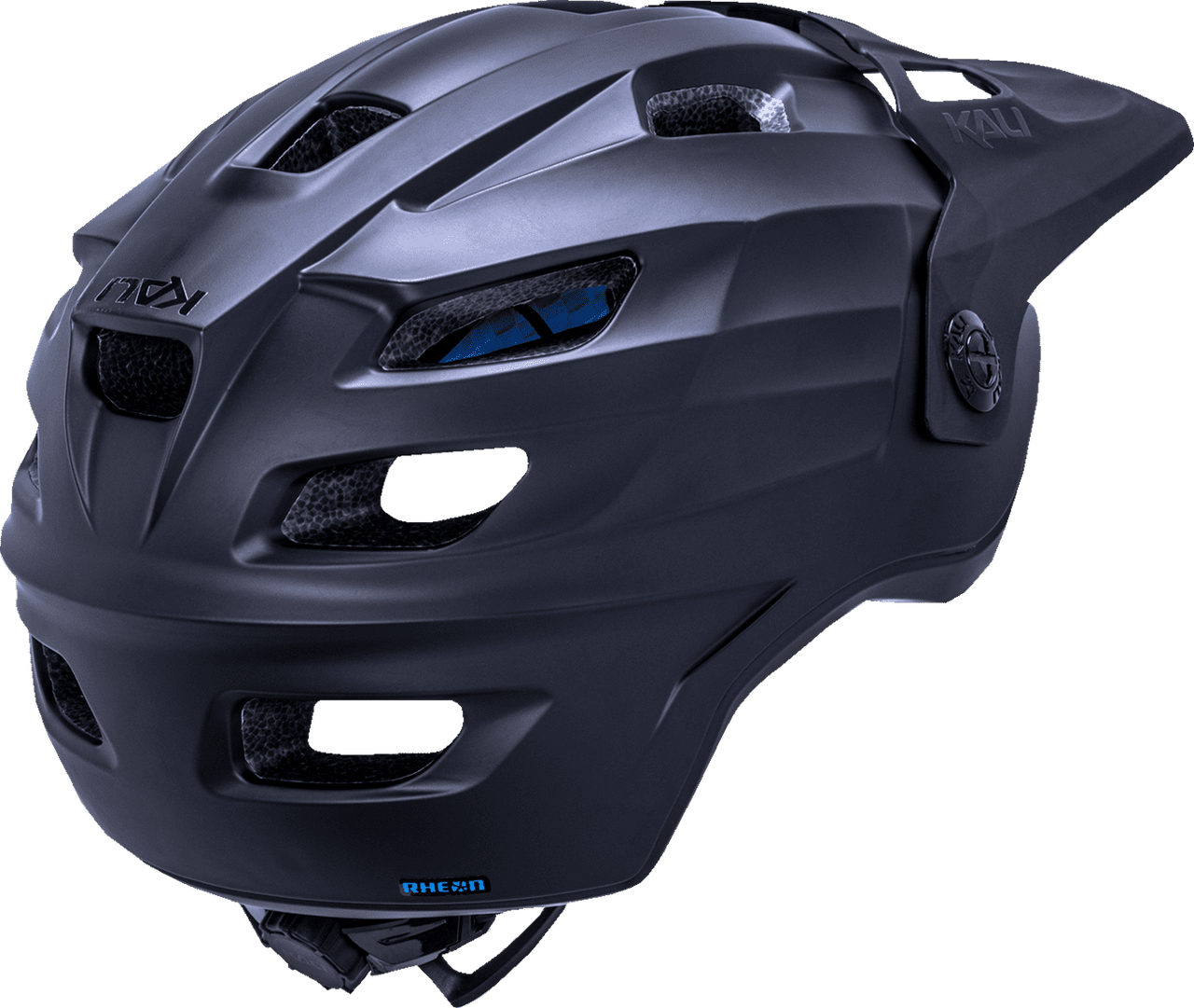 Kali-Maya-3-0-Solid-Half-Face-Bicycle-Helmet-Matte-Black-back-view