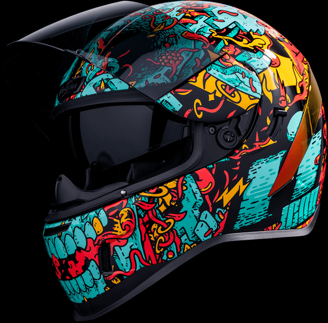 Icon-Airform-Mips-Munchies-Full-Face-Motorycle-Helmet-open-visor