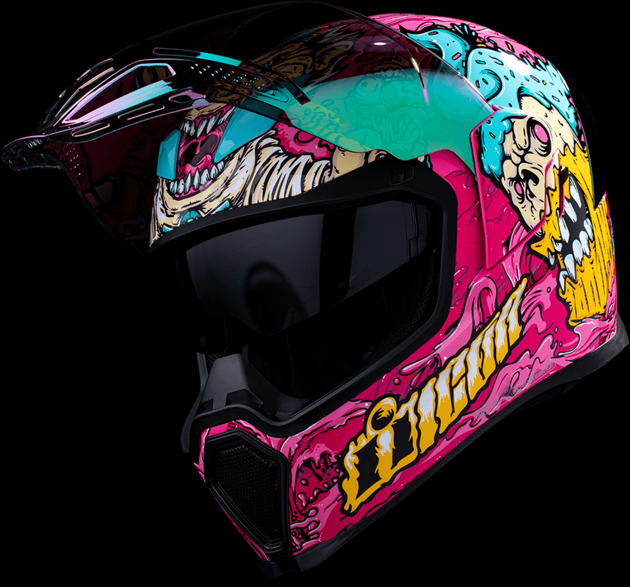 Icon-Airflite-Mips-Snack-Attack-Full-Face-Motorcycle-Helmet-open-visor-view