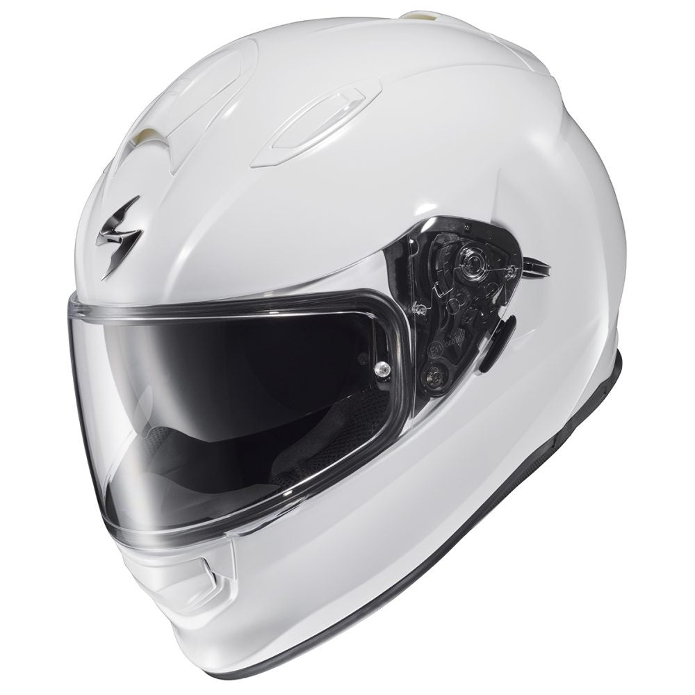 Scorpion-EXO-Ryzer-Solid-Full-Face-Motorcycle-Helmet-gloss-white-side-view