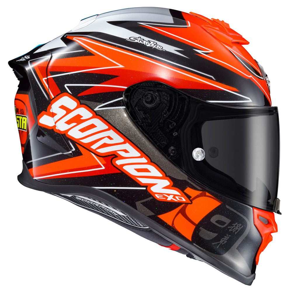 Scorpion-EXO-R1-Air-Alvaro-Bautista-Full-Face-Motorcycle-Helmet-dark-smoke-shield-side-view