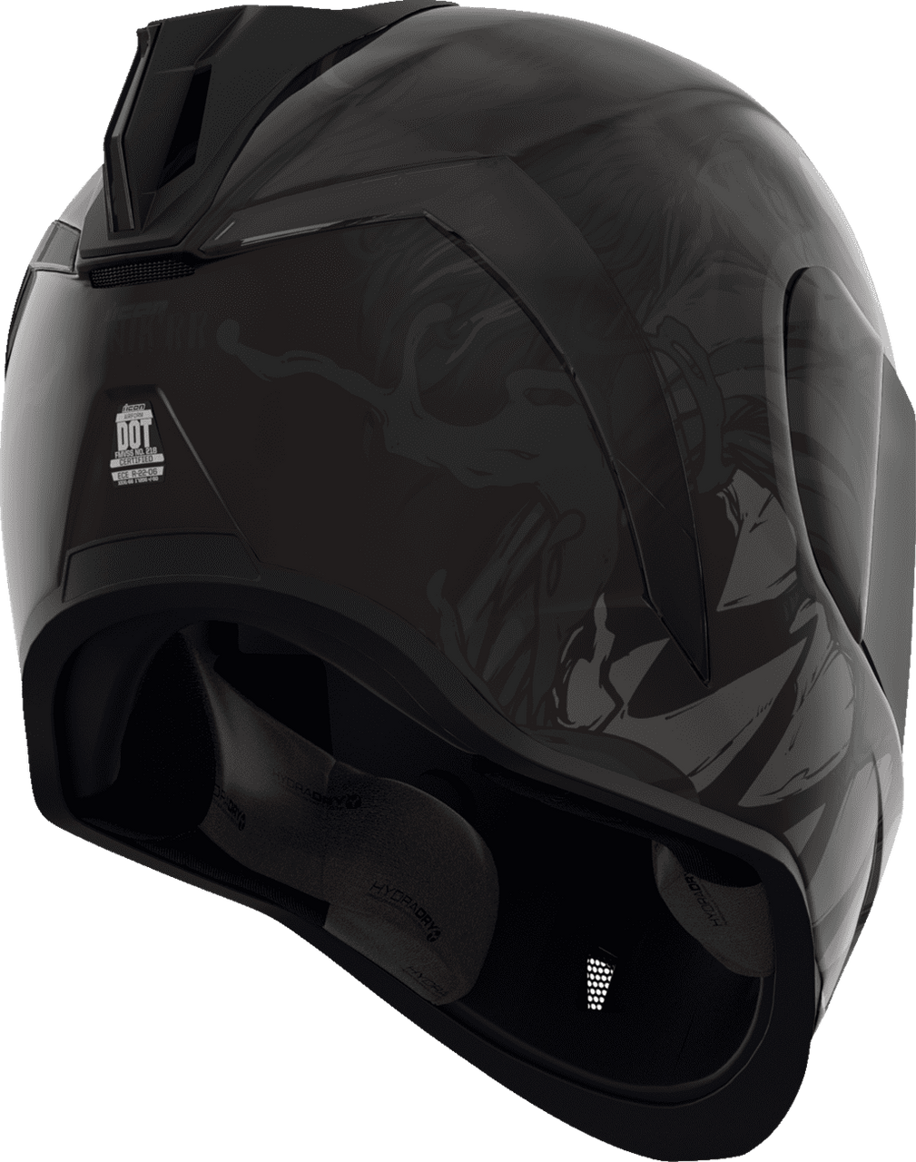 Icon-Airform-Mips-Manik'RR-Dark-Black-Full-Face-Motorcycle-Helmet-back-side-view