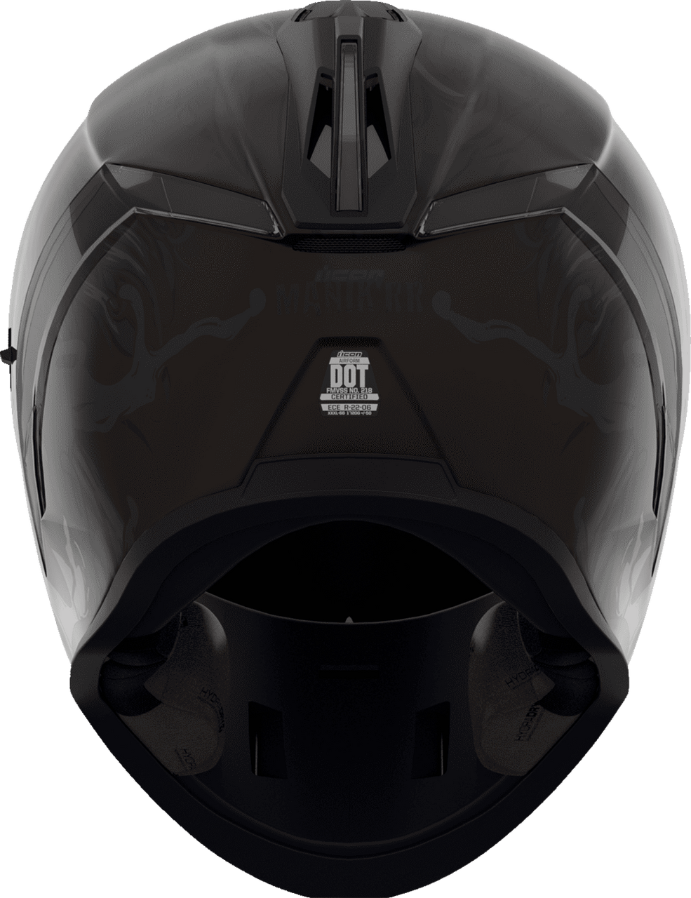 Icon-Airform-Mips-Manik'RR-Dark-Black-Full-Face-Motorcycle-Helmet-back-view