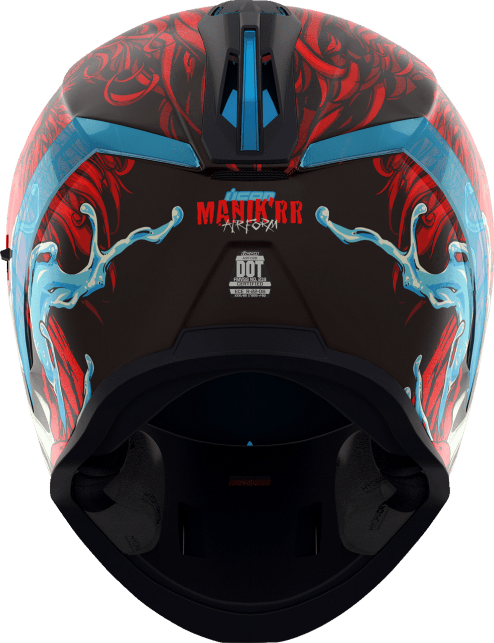 Icon-Airform-Mips-Manik'RR-Red-Full-Face-Motorcycle-Helmet-back-view