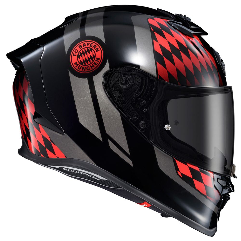 Scorpion-EXO-R1-Air-FC-Bayern-Munchen-Full-Face-Motorcycle-Helmet-dark-smoke-shield-side-view