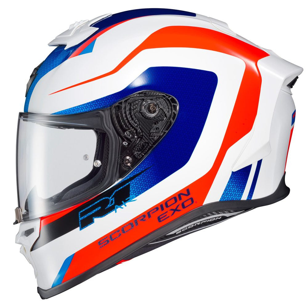 Scorpion-EXO-R1-Air-Hive-Full-Face-Motorcycle-Helmet-White-Red-Blue-side-view