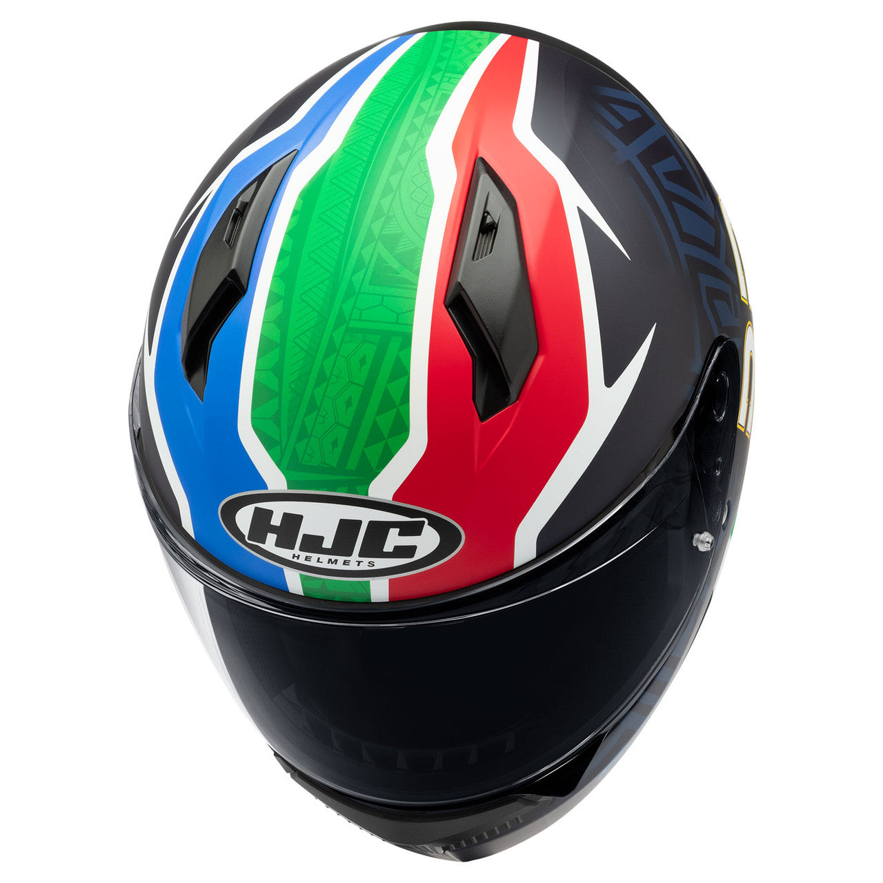 HJC-C10-Brad-Binder-BB33-LTD-Full-Face-Motorcycle-Helmet-front-top-view