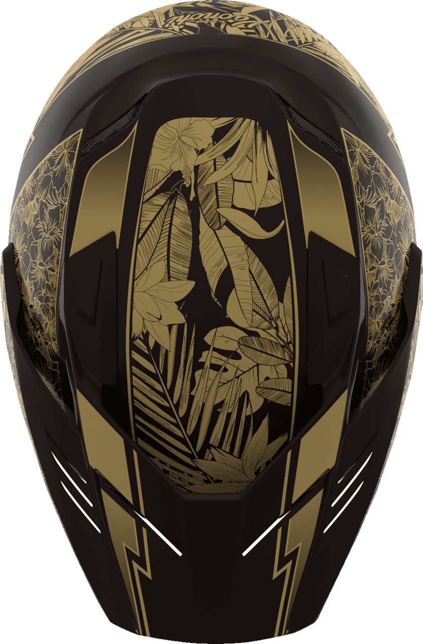 Icon-Elsinore-Kaonohi-Modular-Motorcycle-Helmet-Black-Gold-top-view