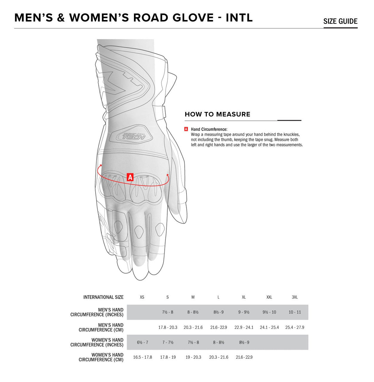 Alpinestars-Celer-V3-Motorcycle-Gloves-size chart