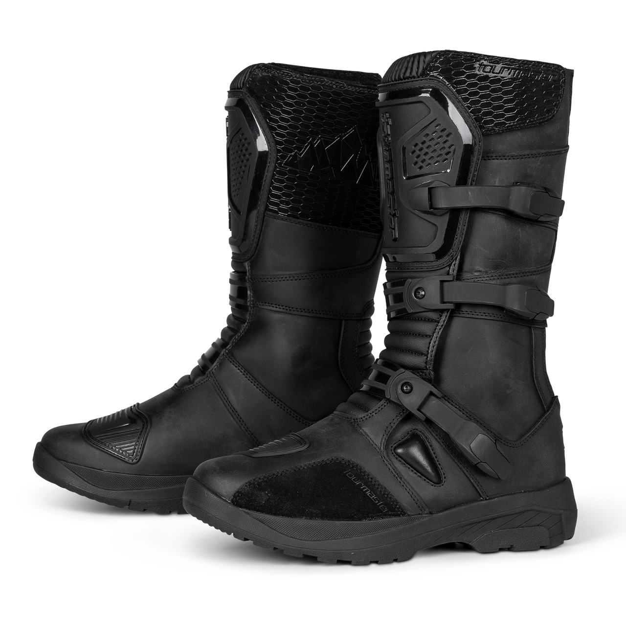 Tour-Master-Highlander-ADV-Motorcycle-Boots-black-side-angle