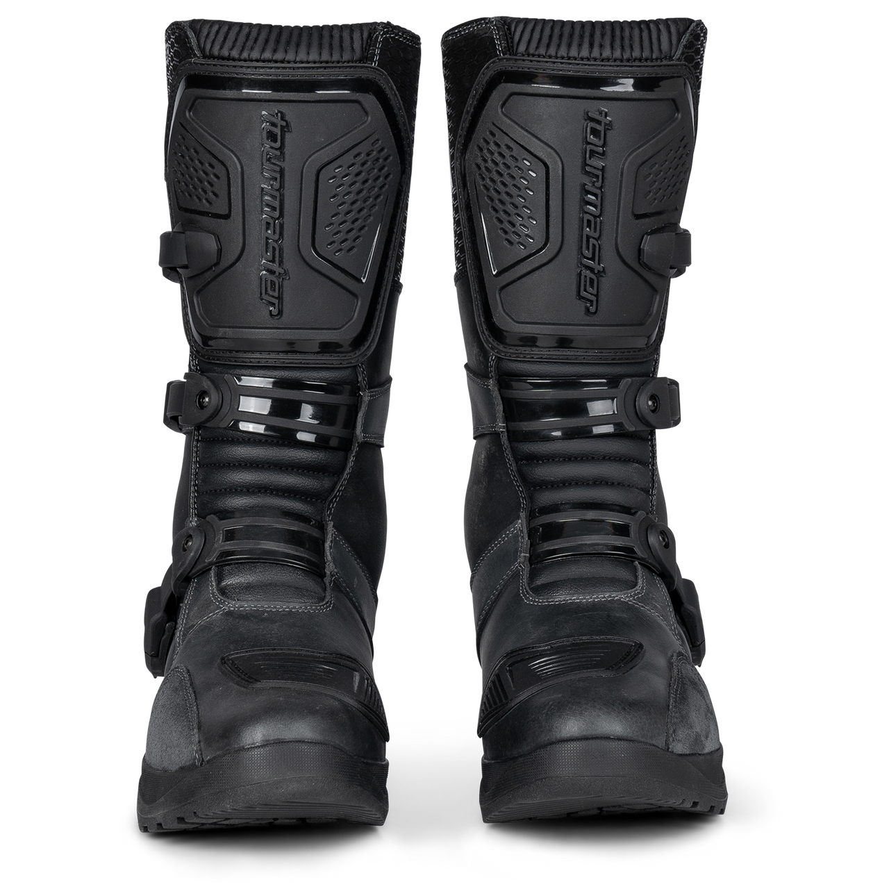 Tour-Master-Highlander-ADV-Motorcycle-Boots-Black-Grey-front-angle