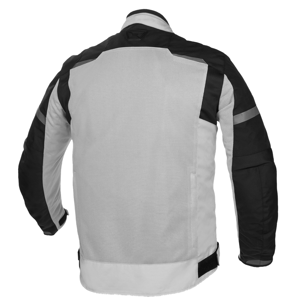 Cortech-Aero-Flo-2.0-Motorcycle-Riding-Jacket-Silver-back-view