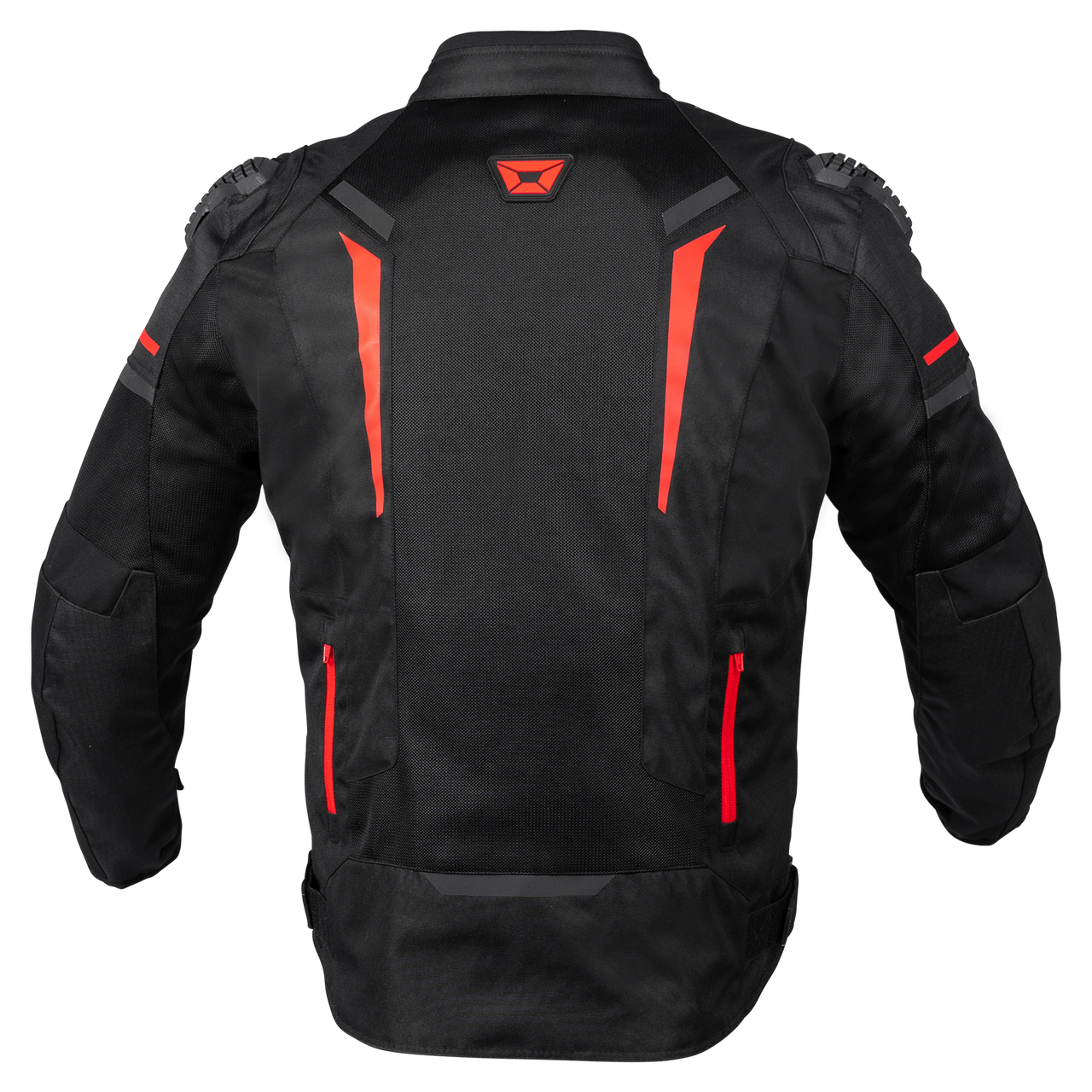 Cortech-Mens-Hyper-Flo-Air-2.0-Motorcycle-Jacket-Black-Red-back-view