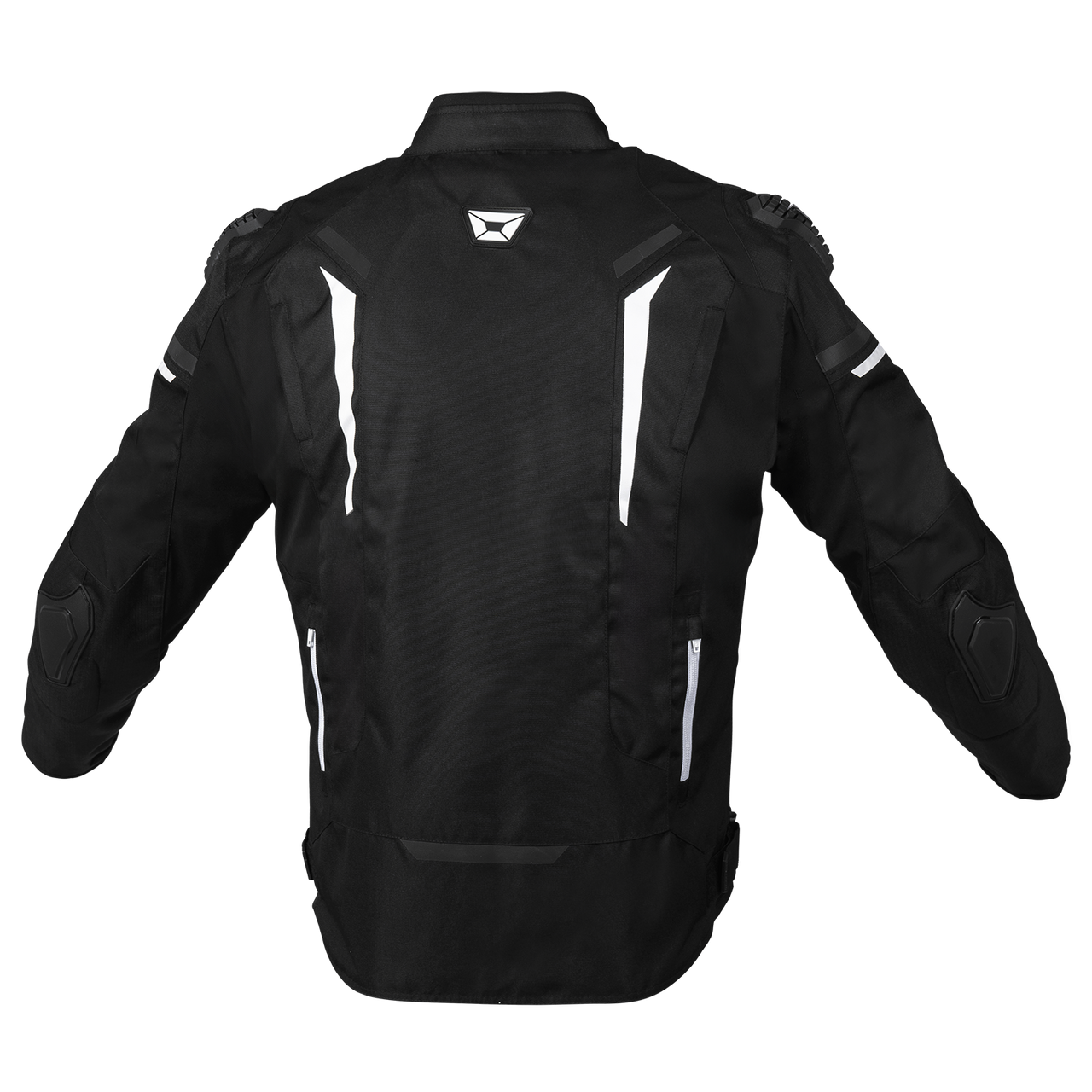 Cortech-Mens-Hyper-Tec-2.0-Motorcycle-Jacket-Black-White-back-view