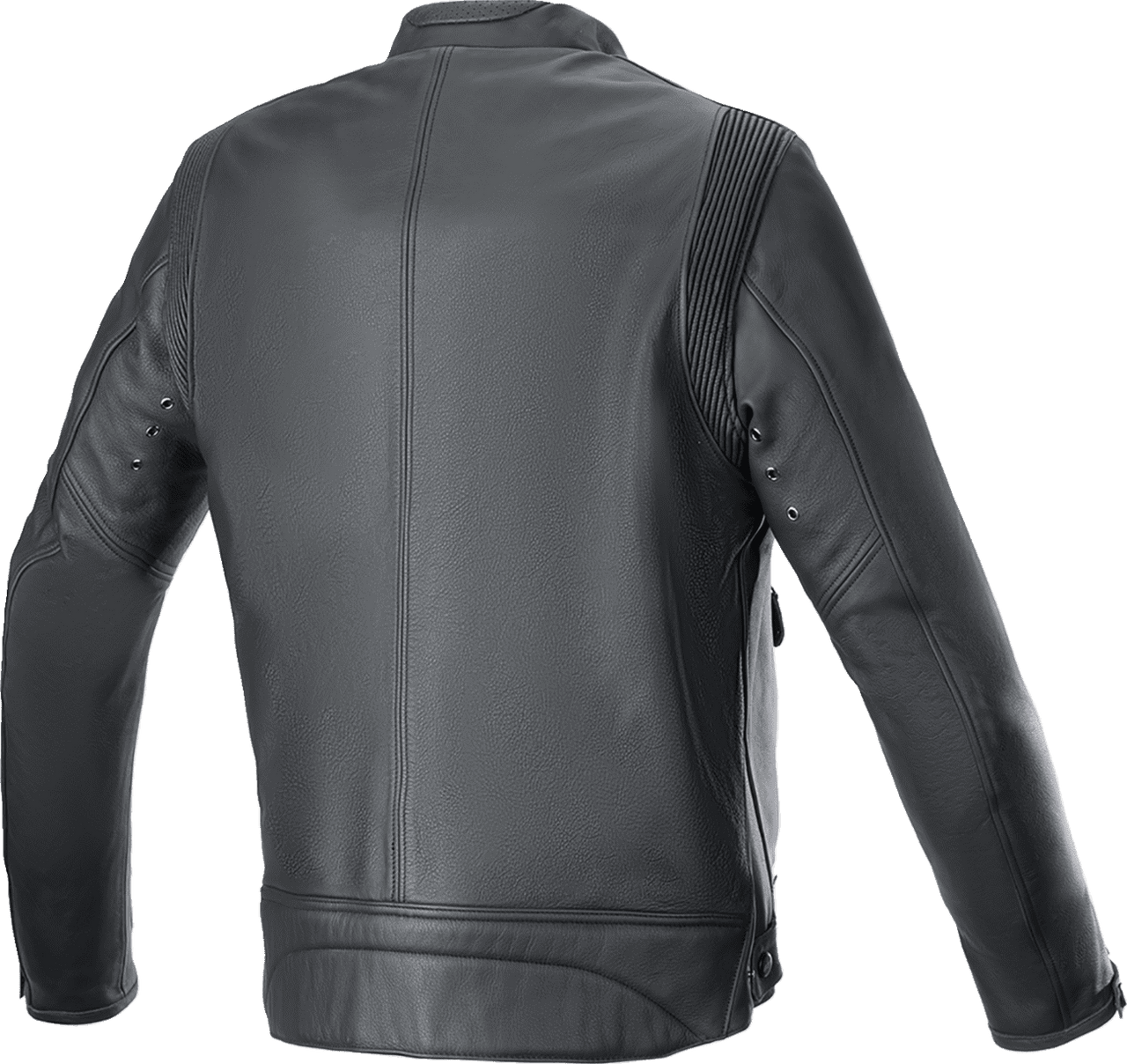 Alpinestars-Dyno-Leather-Motorcycle-Jacket-Black-Grey-back-view