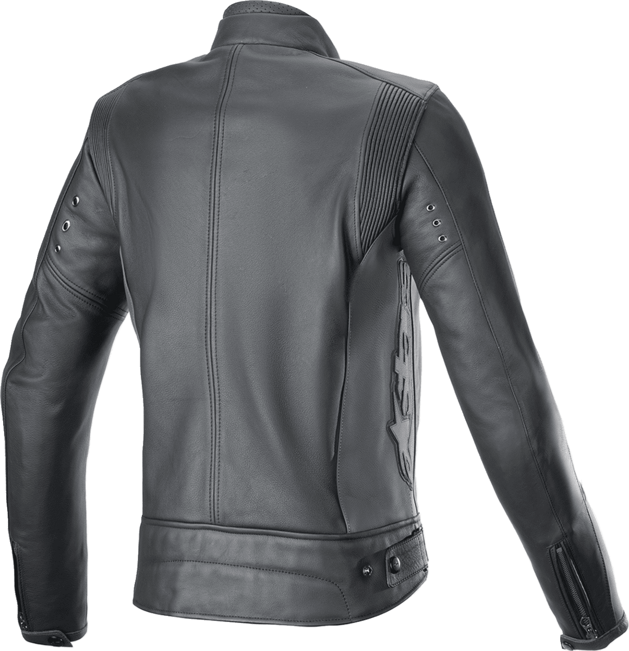 Alpinestars-Stella-Dyno-Leather-Motorcycle-Jacket-black-grey-back-view