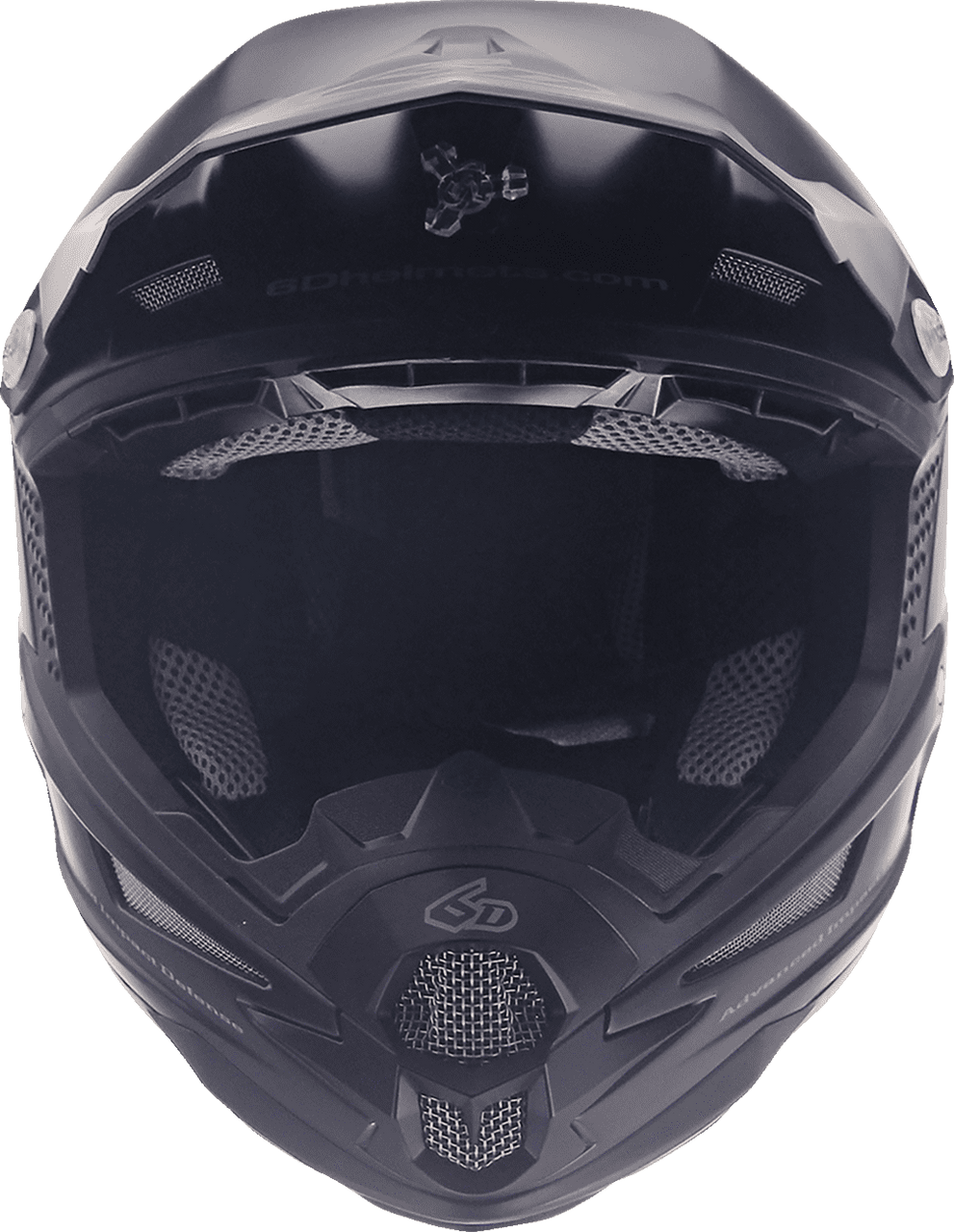 6D-ATR-1-Solid-Off-Road-Helmet-Matte-Black-front-view