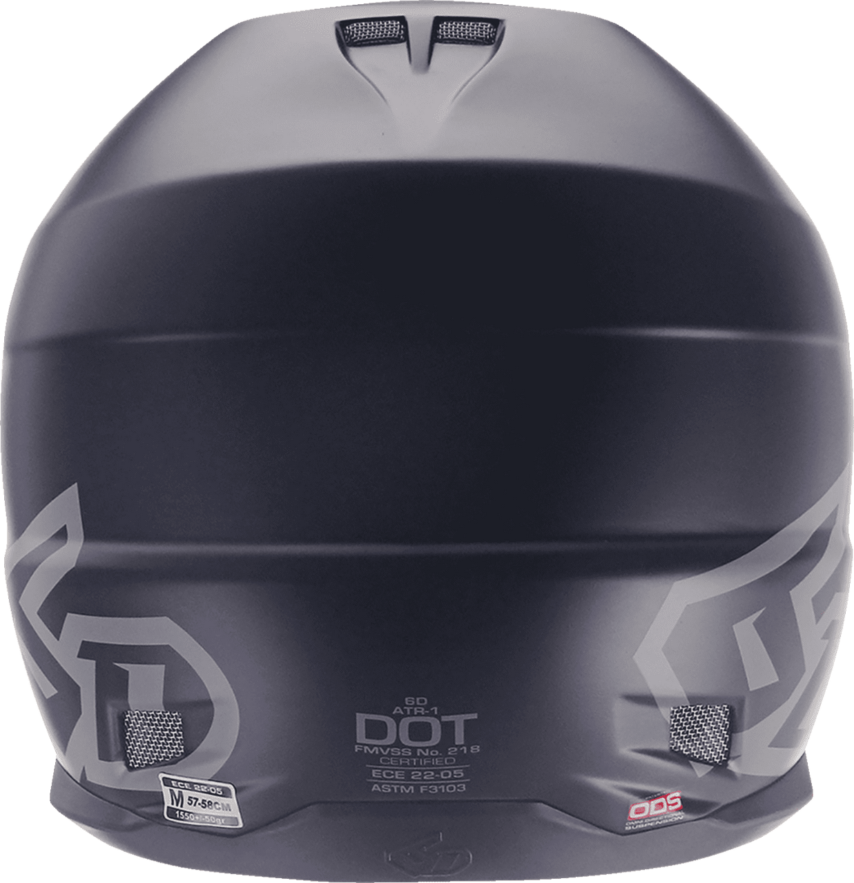 6D-ATR-1-Solid-Off-Road-Helmet-Matte-Black-back-view