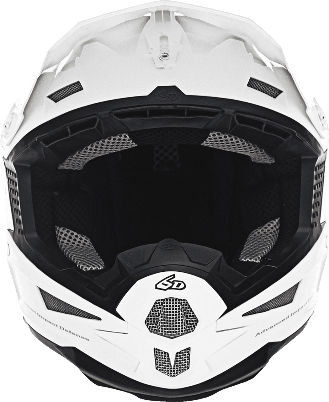 6D-ATR-1-Solid-Off-Road-Helmet-White-front-view