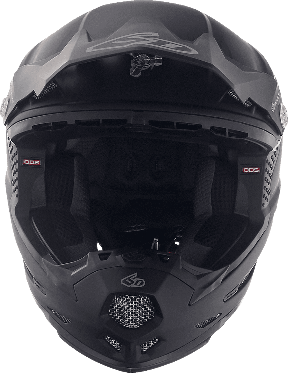 6D-Youth-ATR-2Y-Solid-Off-Road-Helmet-Matte-Black-front-view