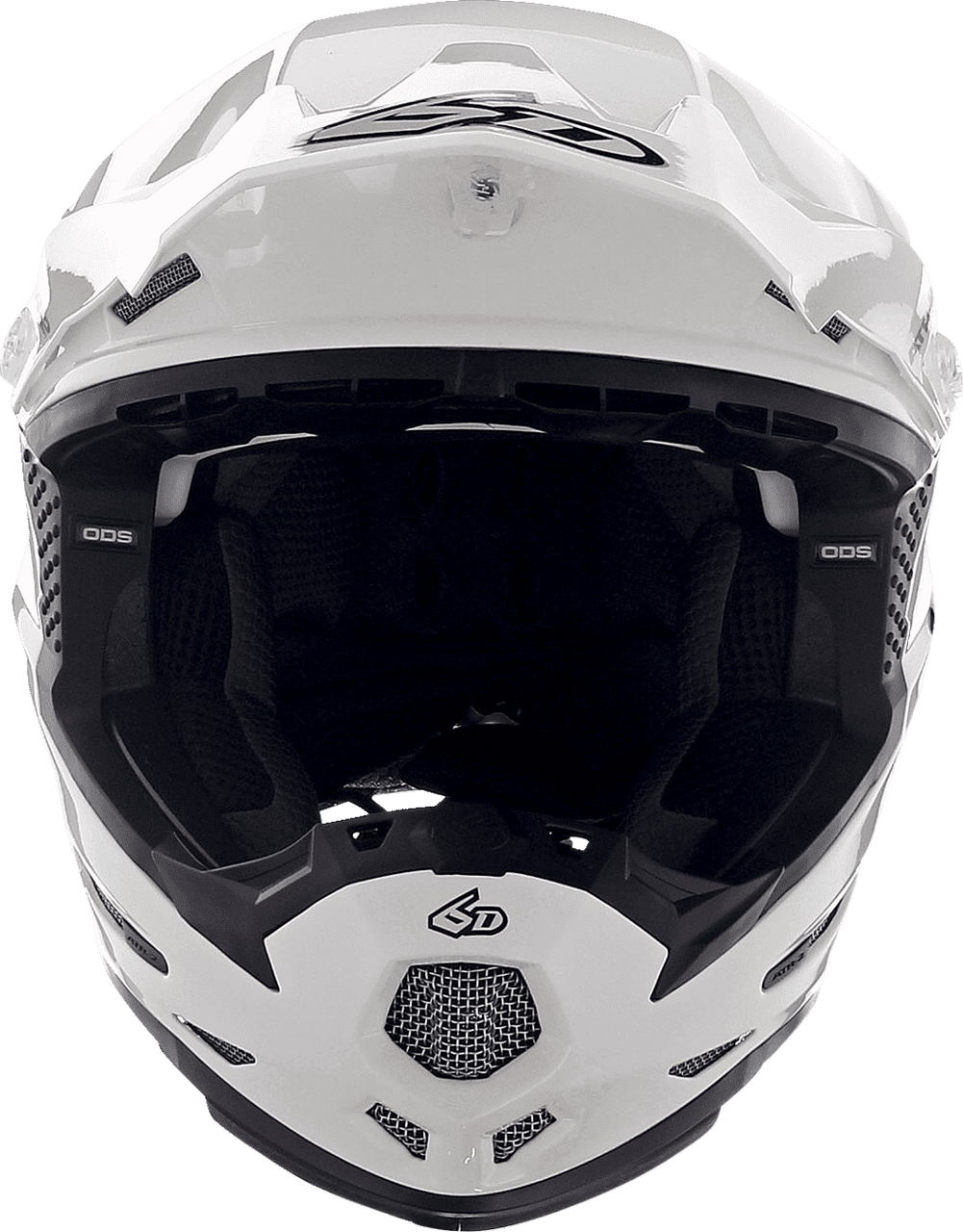 6D-Youth-ATR-2Y-Solid-Off-Road-Helmet-White-front-view