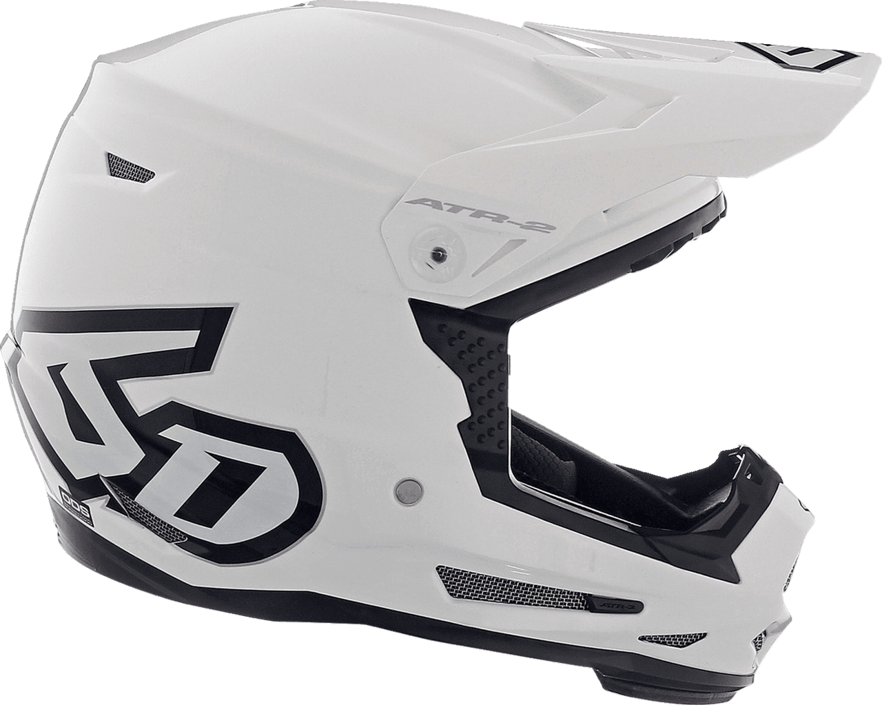 6D-Youth-ATR-2Y-Solid-Off-Road-Helmet-White-side-view