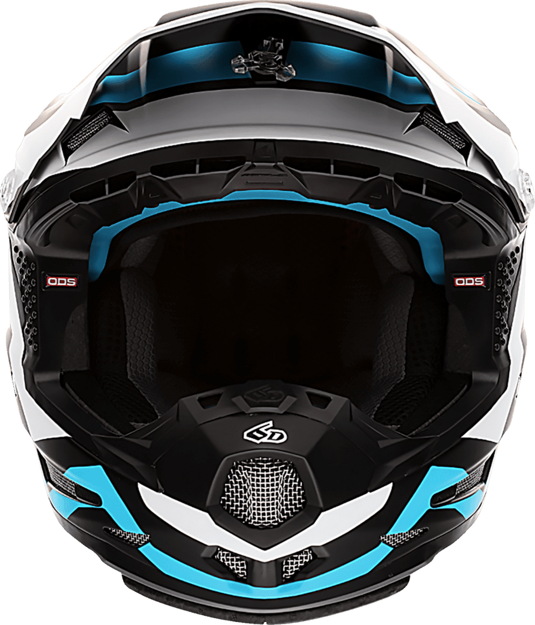 6D-Youth-ATR-2Y-Drive-MX-Offroad-Helmet-Cyan-front-view