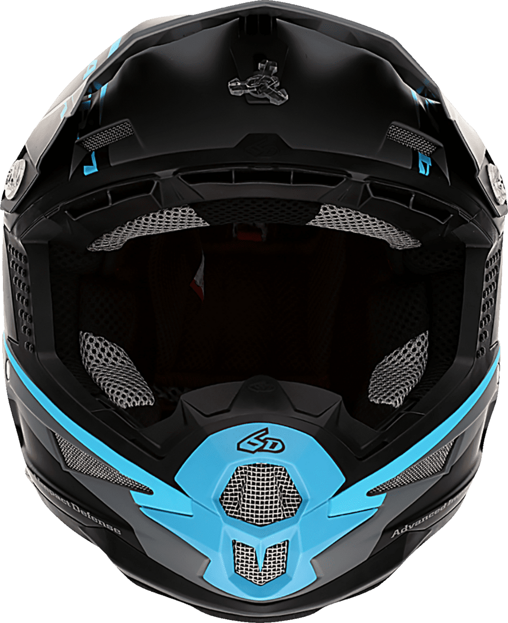 6D-ATR-1-Stealth-MX-Offroad-Helmet-Cyan-front-view