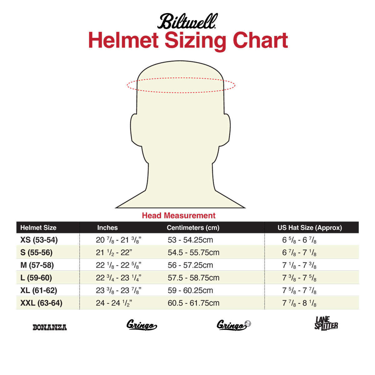 Biltwell-Bonanza-Scallop-Open-Face-Motorcycle-Helmet-size chart