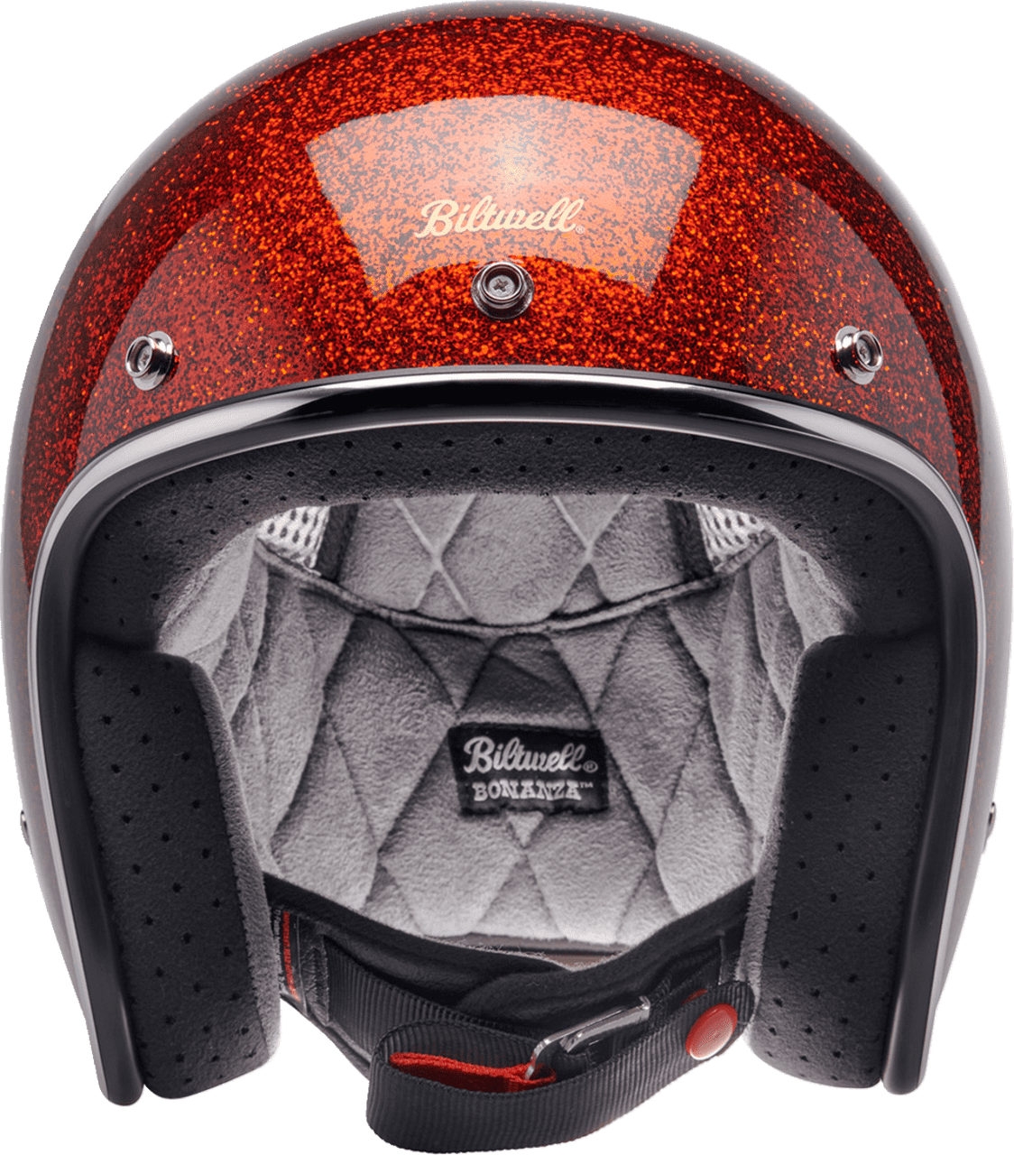 Biltwell-Bonanza-Megaflake-Open-Face-Motorcycle-Helmet-front-view