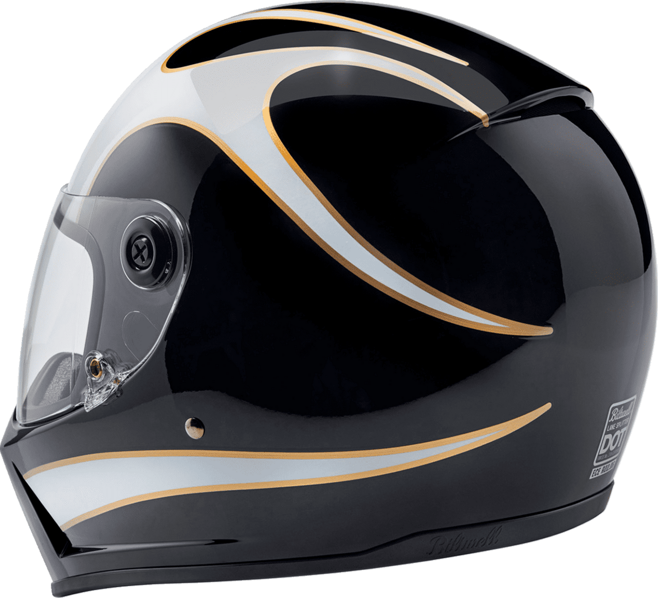 Biltwell-Lane-Splitter-22.06-Black-White-Flames-Full-Face-Motorcycle-Helmet-back-side-view