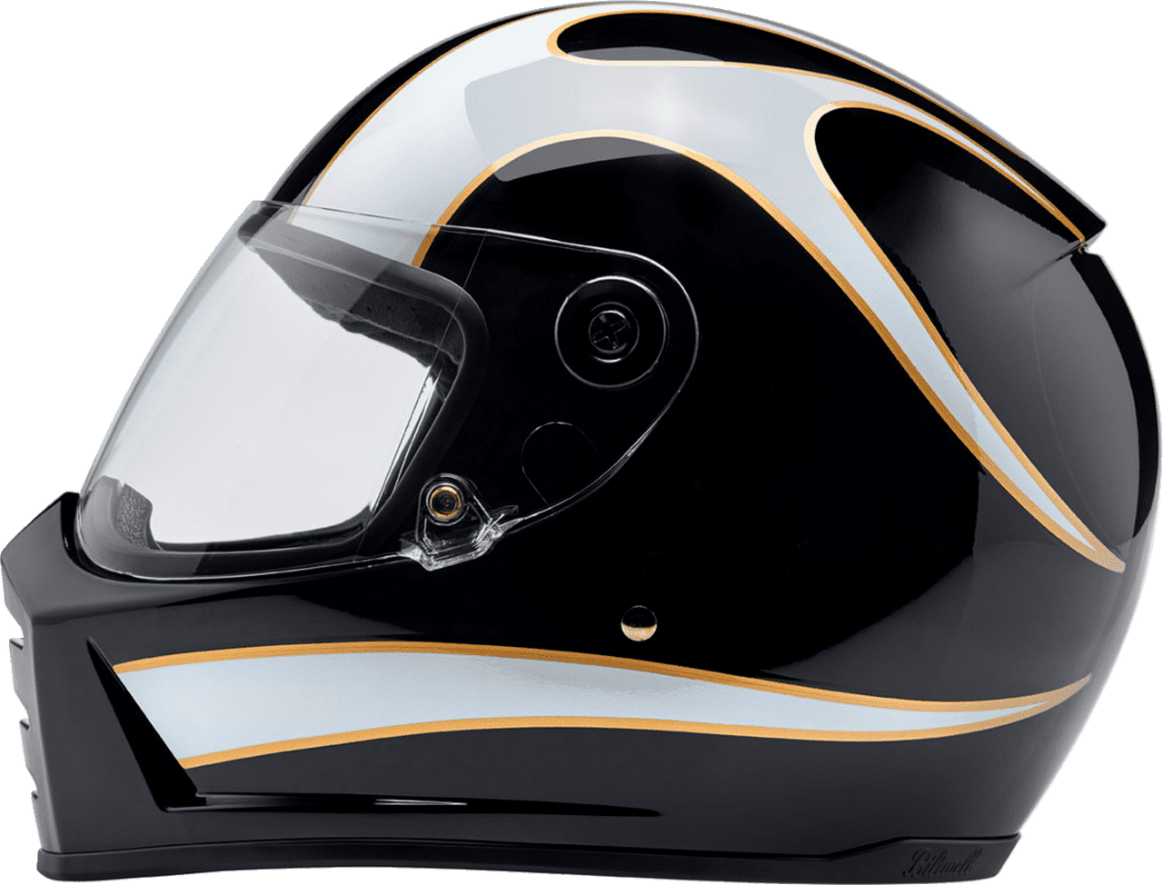 Biltwell-Lane-Splitter-22.06-Black-White-Flames-Full-Face-Motorcycle-Helmet-side-view