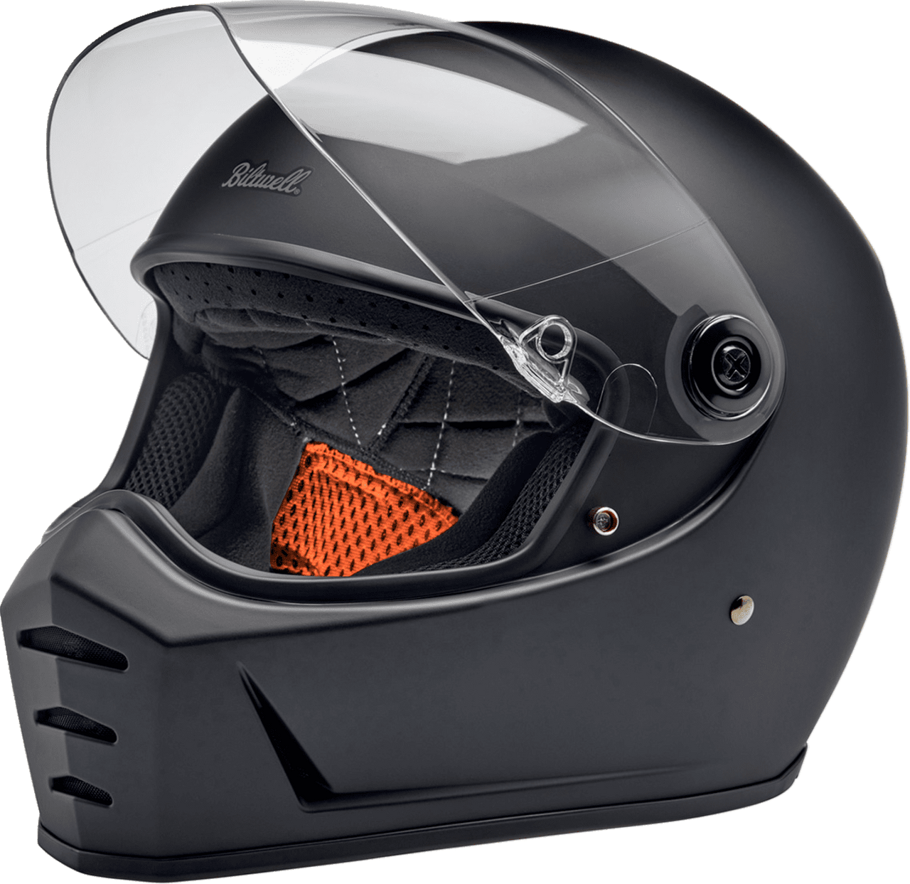 Biltwell-Lane-Splitter-22.06-Solid-Full-Face-Motorcycle-Helmet-flat-black-open-visor