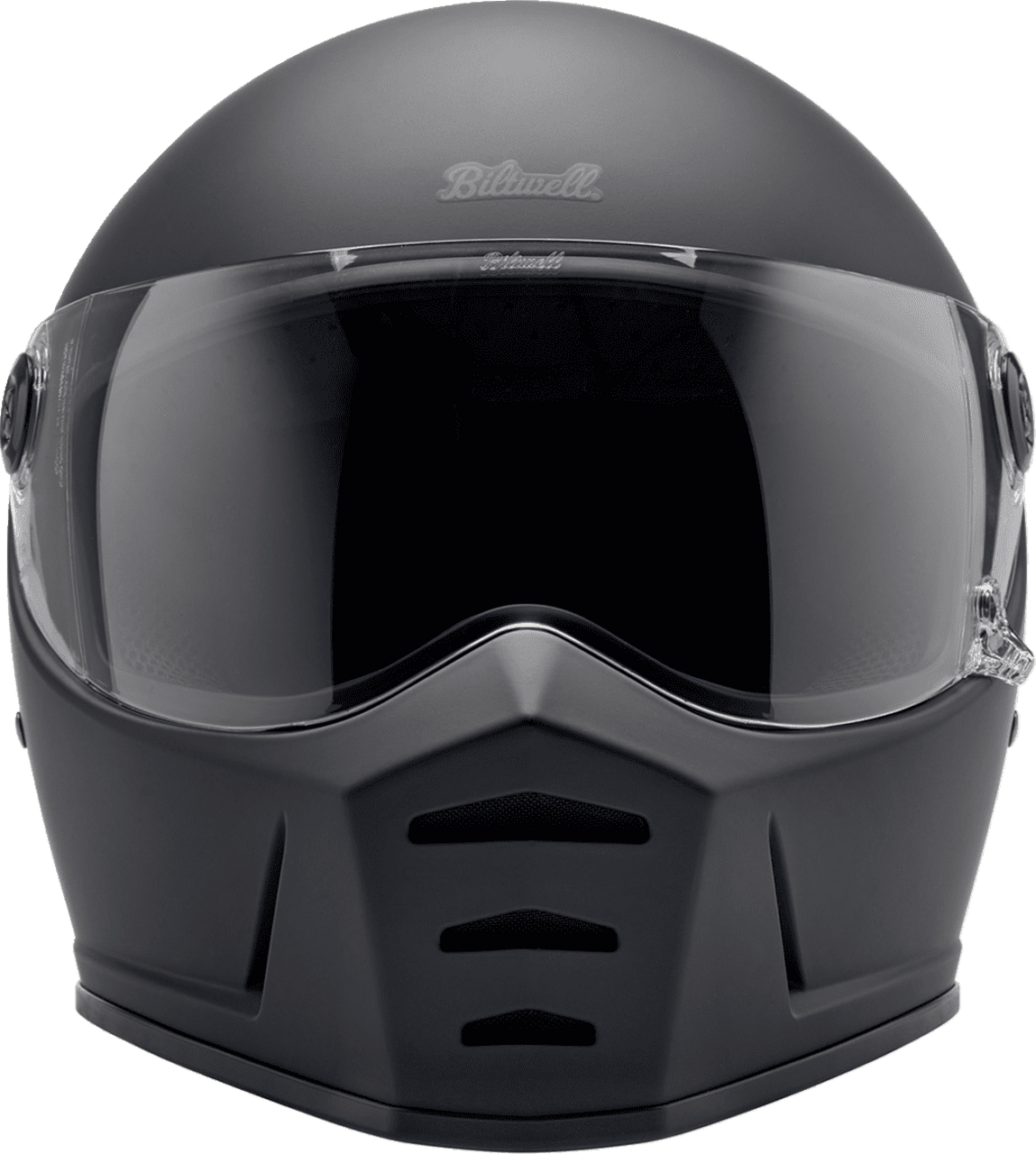 Biltwell-Lane-Splitter-22.06-Solid-Full-Face-Motorcycle-Helmet-flat-black-front-view