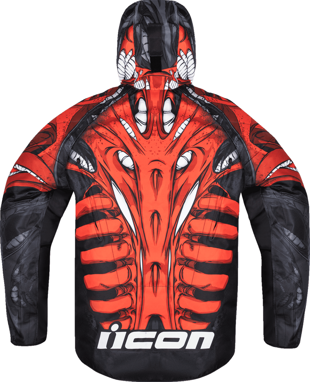 Icon-Mens-Airform-Manik’RR-Motorcycle-Jacket-Red-back-view