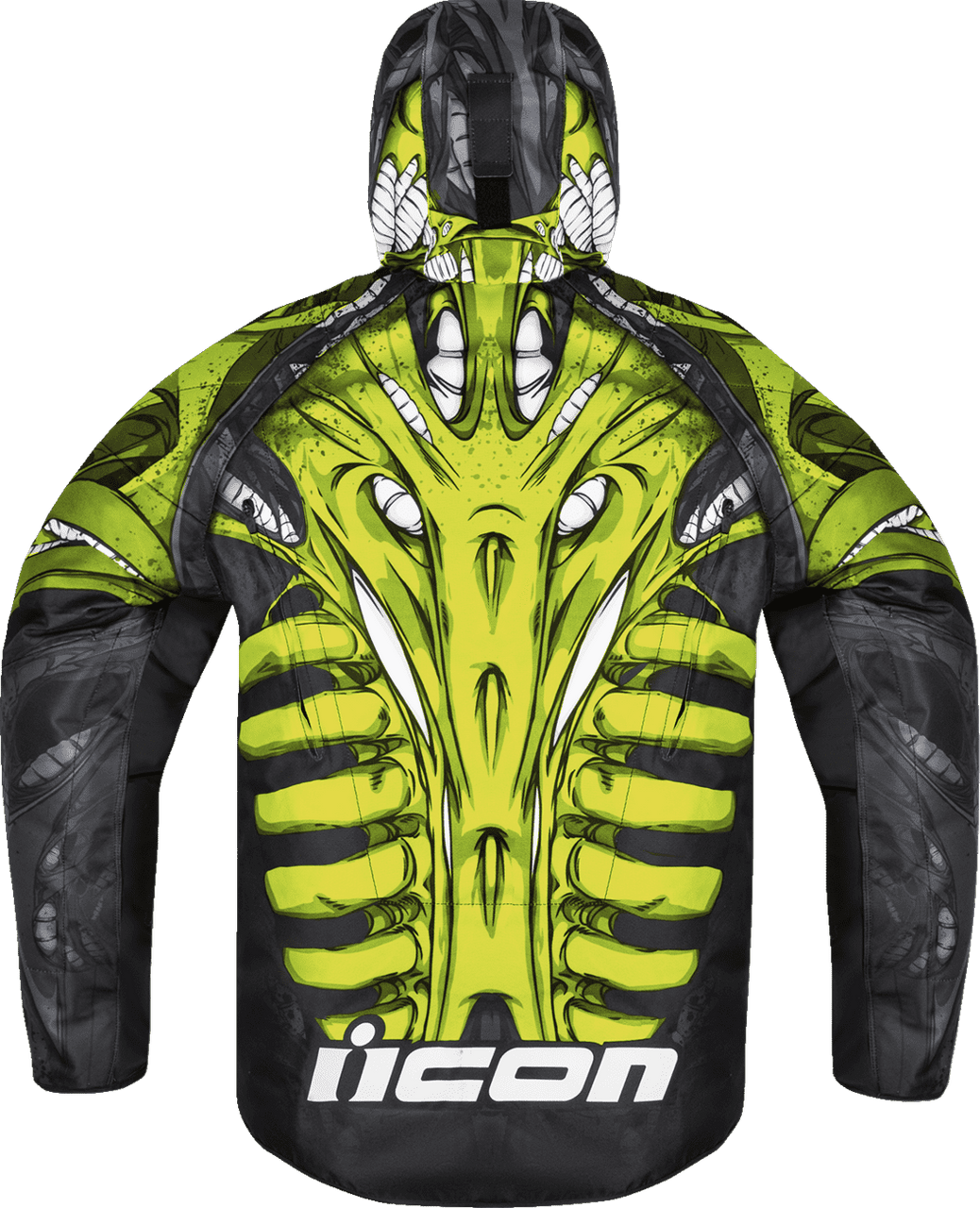 Icon-Mens-Airform-Manik’RR-Motorcycle-Jacket-Green-back-view