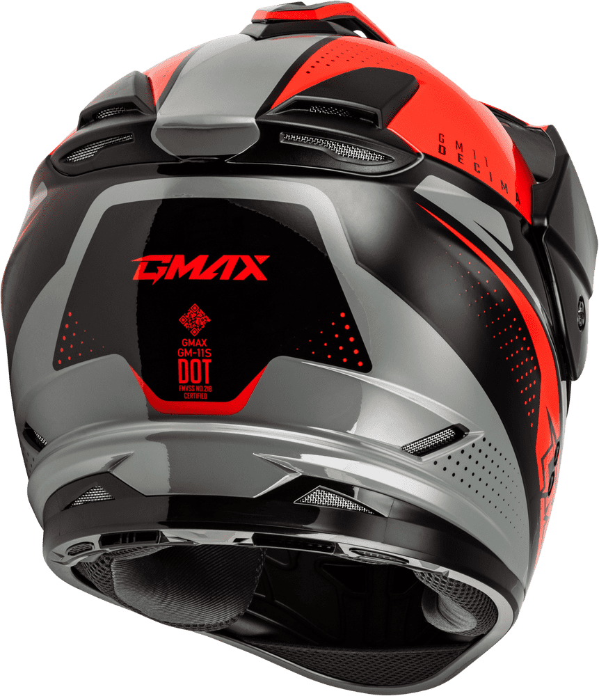 Gmax-GM-11-Decima-Black-Red-Full-Face-Motorcycle-Helmet-back-side-view