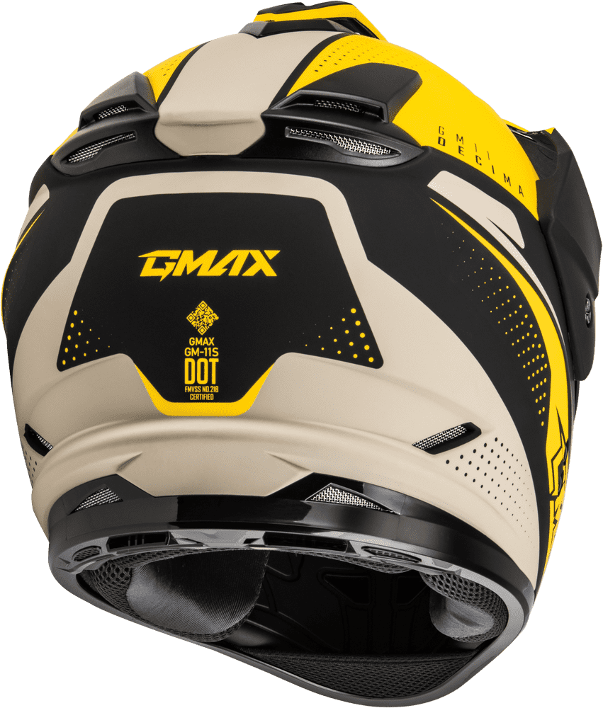 Gmax-GM-11-Decima-Black-Yellow-Full-Face-Motorcycle-Helmet-back-side-view