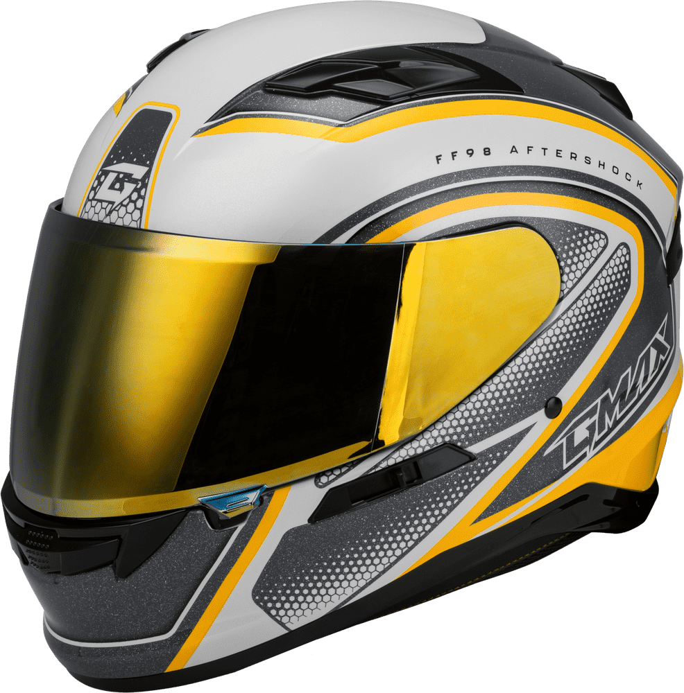 Gmax-FF-98-Aftershock-white-mettallic-silver-Full-Face-Motorcycle-Helmet-main