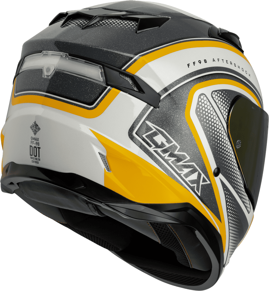 Gmax-FF-98-Aftershock-white-mettallic-silver-Full-Face-Motorcycle-Helmet-side-view