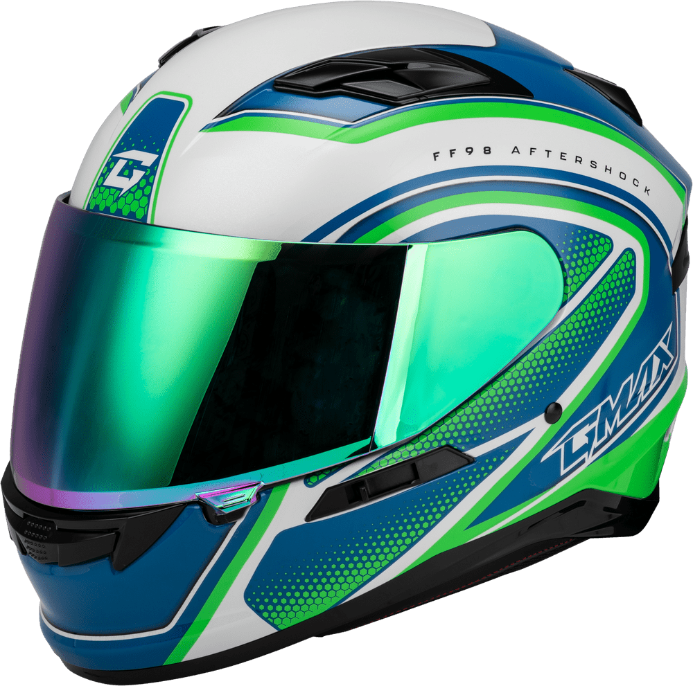 Gmax-FF-98-Aftershock-White-Neon-Green-Full-Face-Motorcycle-Helmet-main