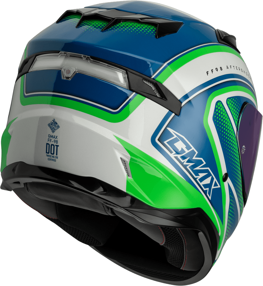 Gmax-FF-98-Aftershock-White-Neon-Green-Full-Face-Motorcycle-Helmet-side-view