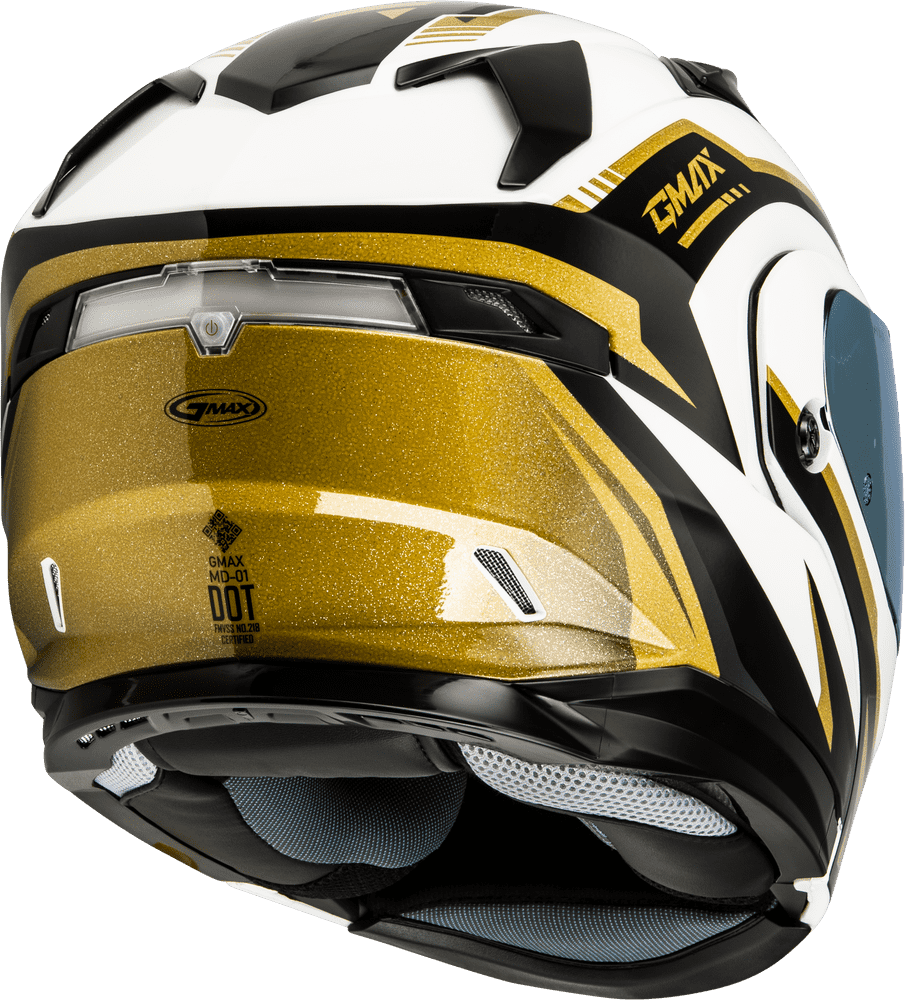 Gmax-MD-01-Volta-White-Gold-Modular-Motorcycle-Helmet-back-side-view