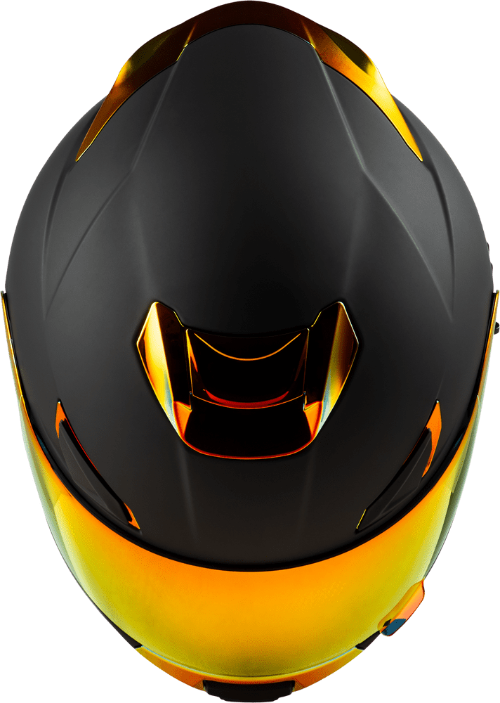 Fly-Racing-Sentinel-Recon-Matte-Black-Fire-Chrome-Full-Face-Motorcycle-Helmet-top-view