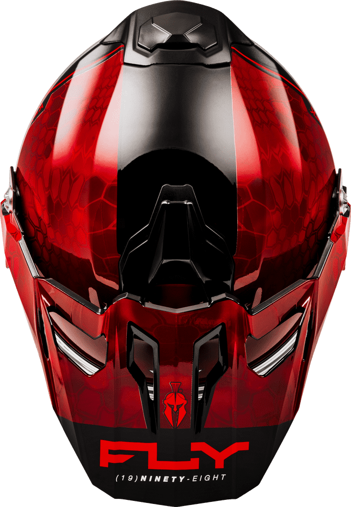 Fly-Racing-Trekker-Kryptek-Conceal-Red-Black-Motorcycle-Helmet-top-view