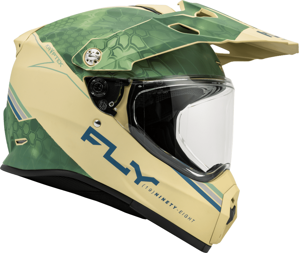 Fly-Racing-Trekker-Kryptek-Conceal-Matte-Tan-Sage-Motorcycle-Helmet-side-view