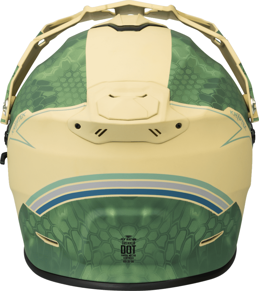 Fly-Racing-Trekker-Kryptek-Conceal-Matte-Tan-Sage-Motorcycle-Helmet-back-view