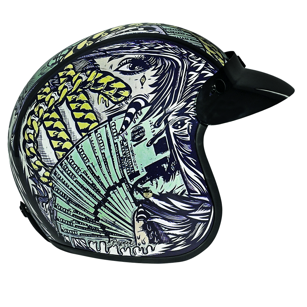 Daytona-Cruiser-Money-Open-Face-Motorcycle-Helmet-side-view